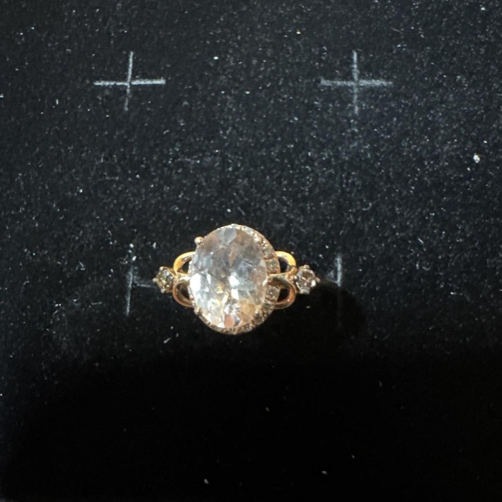 Le Vian Oval-Cut Morganite Ring 1/5 ct tw Diamonds 14K Strawberry Gold Size 7.5